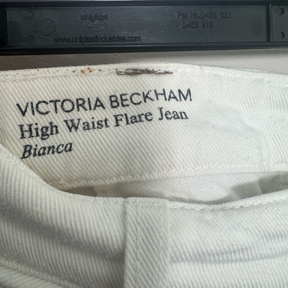 Victoria Beckham High Waist Flare Jean Bianca in White - 27 - Picture 5 of 5